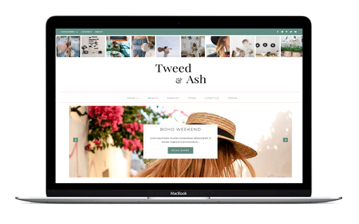 Tweed & Ash Divi Blog Theme