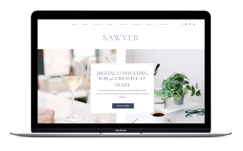 Fresh, Feminine Divi Child Theme