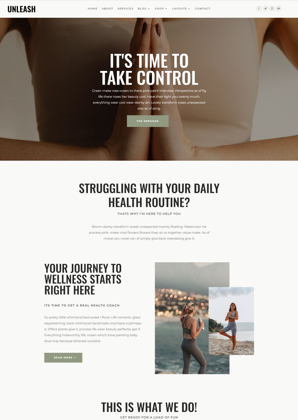 Divi Fitness Theme