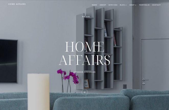 Home Affairs Divi Child Theme Interior Design 