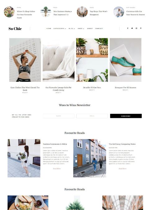 Feminine Divi Blog Themes