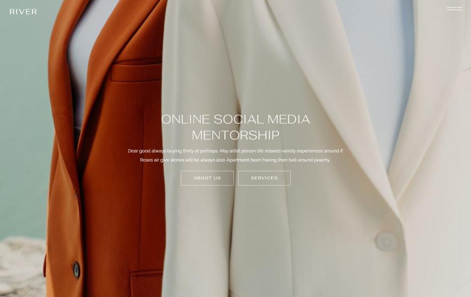 River Divi Child Theme for content creators